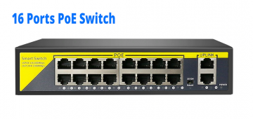Hiseeu POE-1010A POE Switch 16xPOE + 2xUPLINK 01