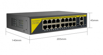 Hiseeu POE-1010A POE Switch 16xPOE + 2xUPLINK 02