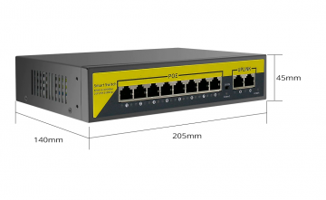 Hiseeu POE-1010B POE Switch 8xPOE + 2xUPLINK 02
