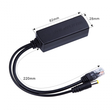 POE Splitter POE4812K Zwart 05