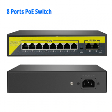 Hiseeu POE-1010B POE Switch 8xPOE + 2xUPLINK 06