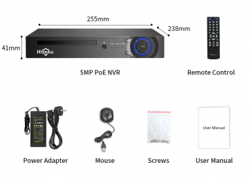 Hiseeu H5NVR-P-8 NVR 8CH - Recorders - AS Camerasystemen