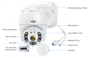 ascamerasystemen Hiseeu HD612-P 2MP IP PTZ Camera 5