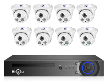 ascamerasystemen Hiseeu 5mp dome camera set 1