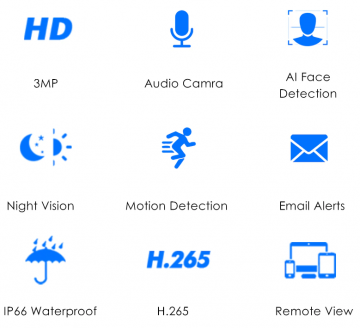 ascamerasystemen Hiseeu HB613 3MP IP Camera 2