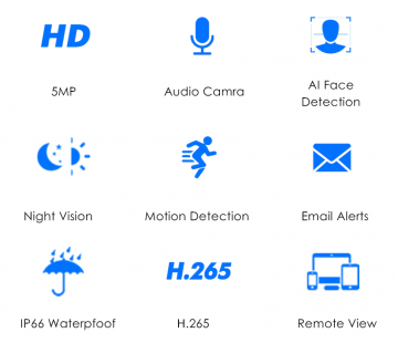 ascamerasystemen Hiseeu HB615 5MP IP Camera 2