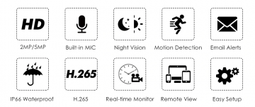 ascamerasystemen Hiseeu HB215-P 5MP IP Camera 2