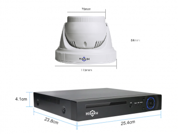 ascamerasystemen Hiseeu 5mp dome camera set 2