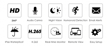 ascamerasystemen Hiseeu 8ch 5mp poe nvr kit h 265 bewakingscamera audio record ai ip camera outdoor waterdichte 3