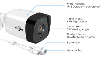 ascamerasystemen Hiseeu 8PK-8HB215 Camera set met acht 3