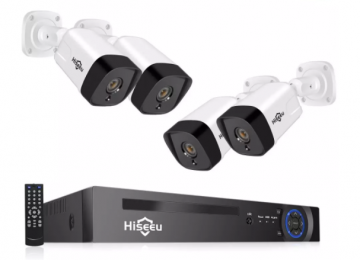 ascamerasystemen Hiseeu 8ch 5mp poe nvr kit h 265 bewakingscamera audio record ai ip camera outdoor waterdichte 1